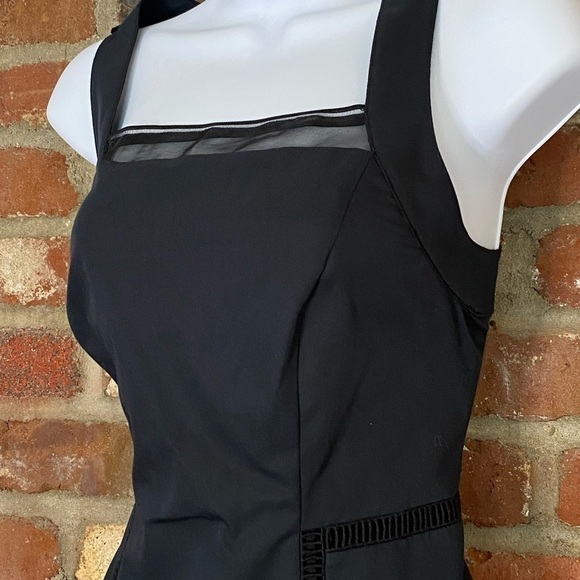 Elie Tahari Black Square Neck Sheath Dress size 2 New Sleeveless - Picture 5 of 12